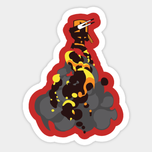 Orange Knight - Sunset Shores Sticker